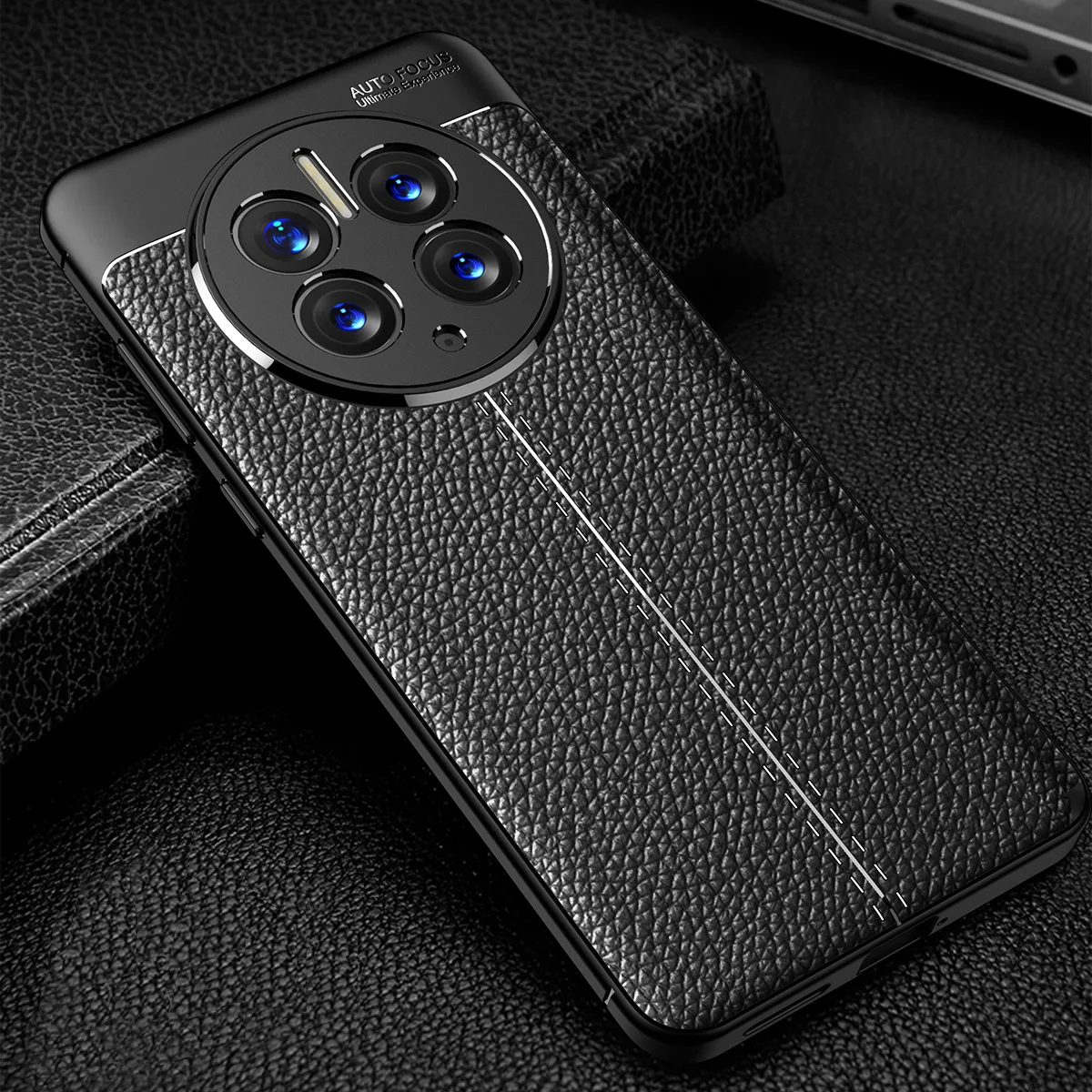 For HUAWEI Mate 50 pro pebbled leather phone case For HUAWEI Mate 60 all-inclusive leather textured anti-fall protective case