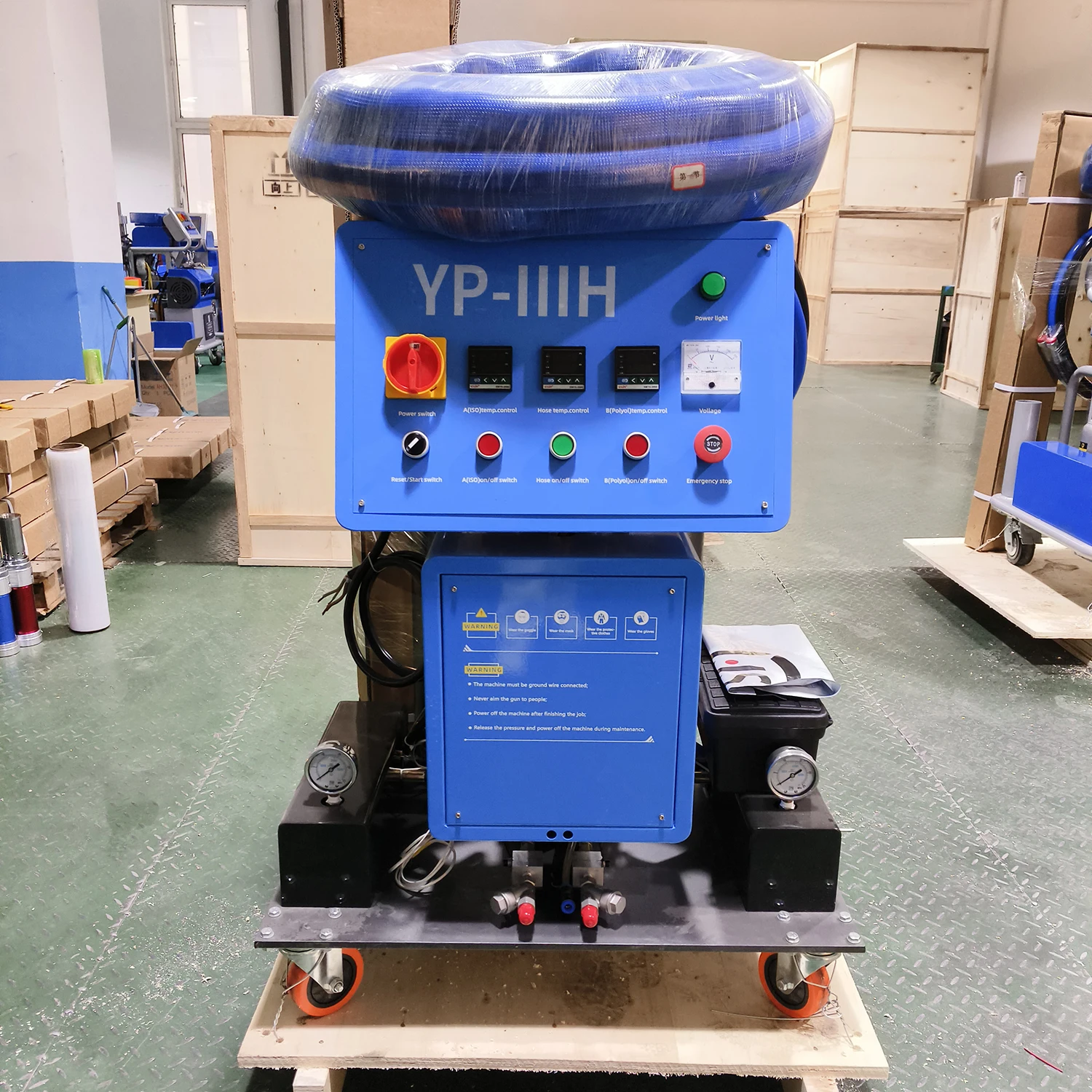 Portable Pneumatic PU Injection Insulation Machine Isocyanate Polyols MDI Polyurethane Foaming Sprayer Injection Foam Machinery