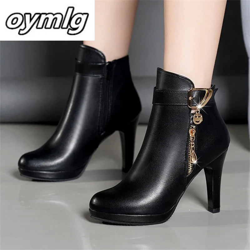 2024 Herbst und Winter neue bequeme Slim Heels Short Boots mit seitlichem Reiß verschluss Fashion Boots