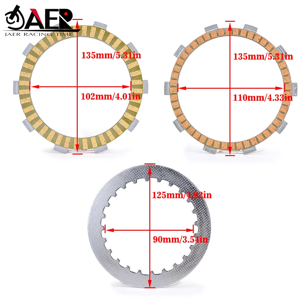 Clutch Friction Plates for Honda VT600 Shadow VLX Deluxe 1993-2007 NV600 Shadow 600 22201 MAL600 KM4000 KE1000 MAE000