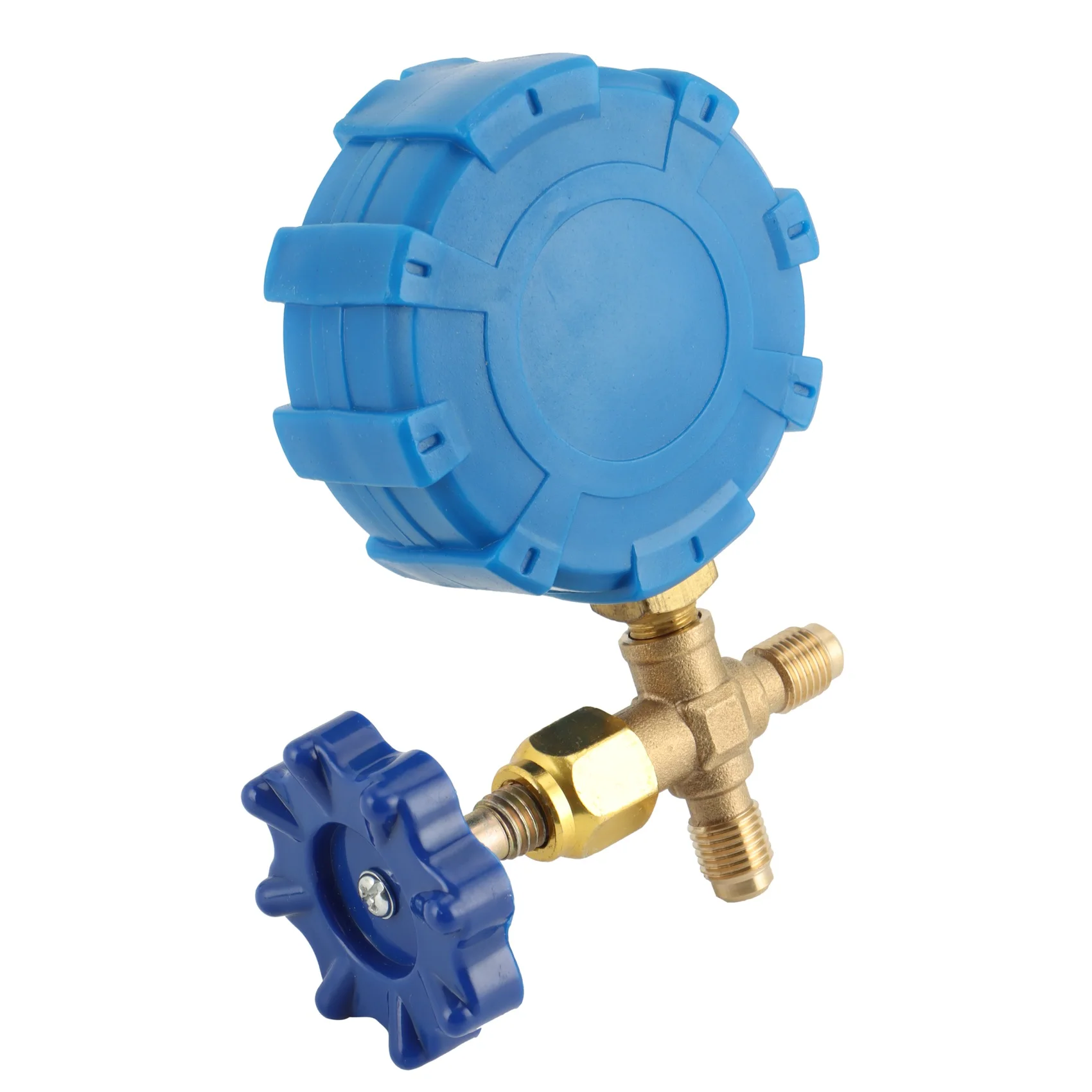 Meja pengisian pendingin 500Psi dengan katup On-Off, cocok untuk R22, R32, R410A