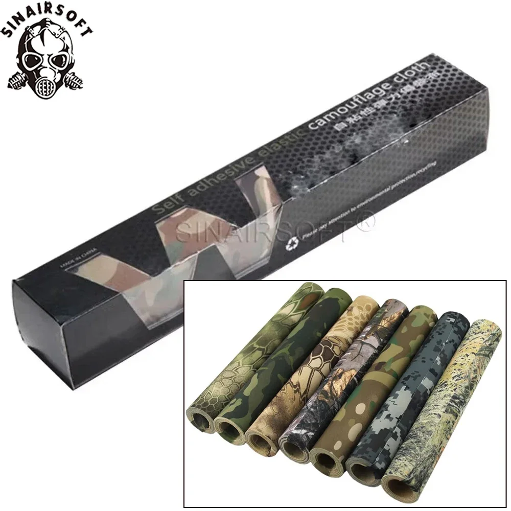 Taktisches Gunskin Gear Skin Wasserdichtes Superelastisches Selbstklebendes Klebeband Vinyl-Wrap Multifunktionaler Tarnungs-Jagdgürtel