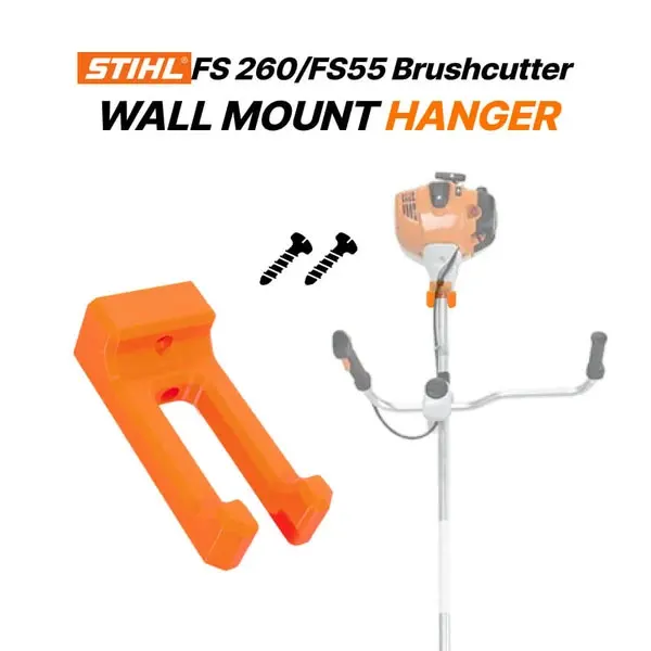 Wall Mount Holder Compatible with Stihl FS260 FS55 String Trimmer, Brush Cutter Storage Rack, Garage Shed Garden Tool Organizer