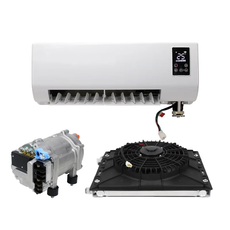 Elextric-Friendly 12V/24V Car  Air Conditioner for Truck and Van Electric Parking air Conditioner