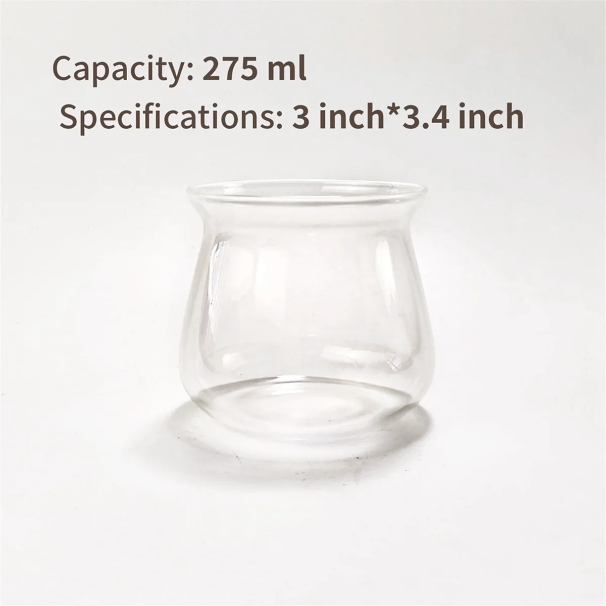 Glass Coffee Mugs High Temperature Borosilicate Glass Mug Coffee Cup 275ml Hand Brewed Coffee Mug