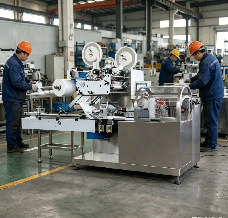 Wet Wipes Bucket Machine 20-50pcs, Ceiling Film Sealing, Hospital Food Industry