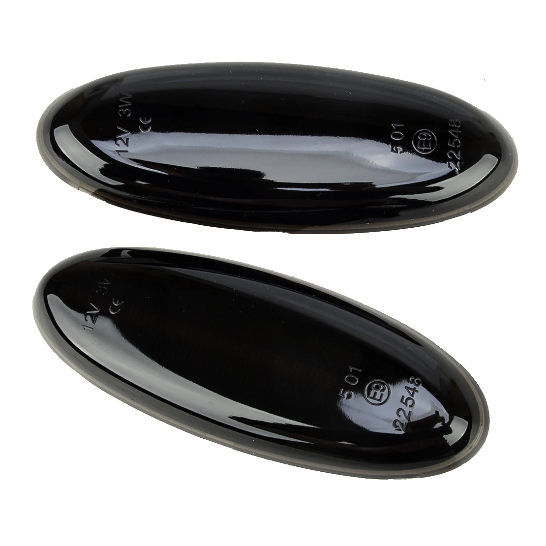 12V 1 Pair Plastic Black Lens Sequential LED Fender Side Marker Light Fit for Mazda RX-7 FD Protege5 Tribute MX-6