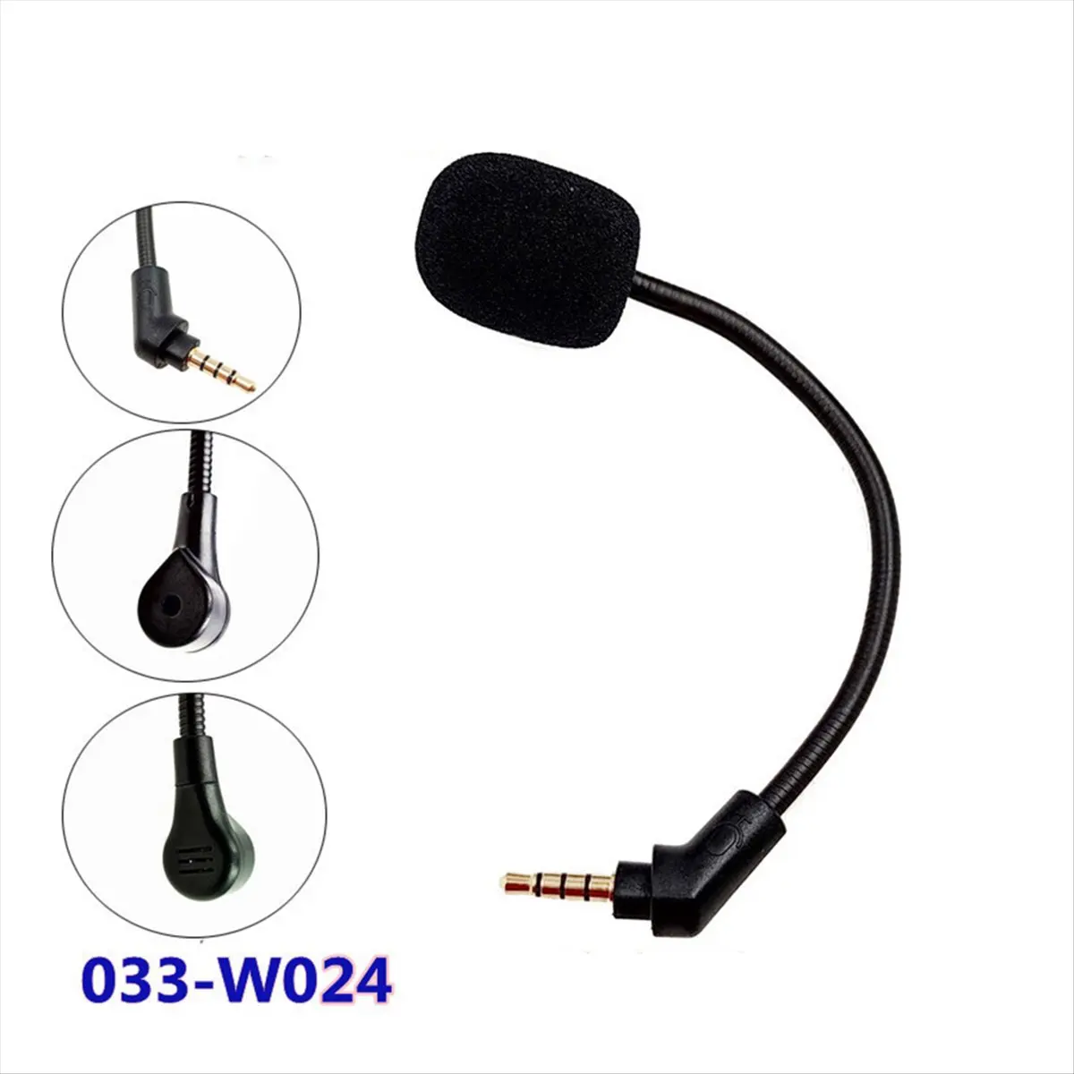 A49T Replace 3.5mm Mic Microphone for Cloud Flight/Flight S Game Headsets Gaming Headphones Mic