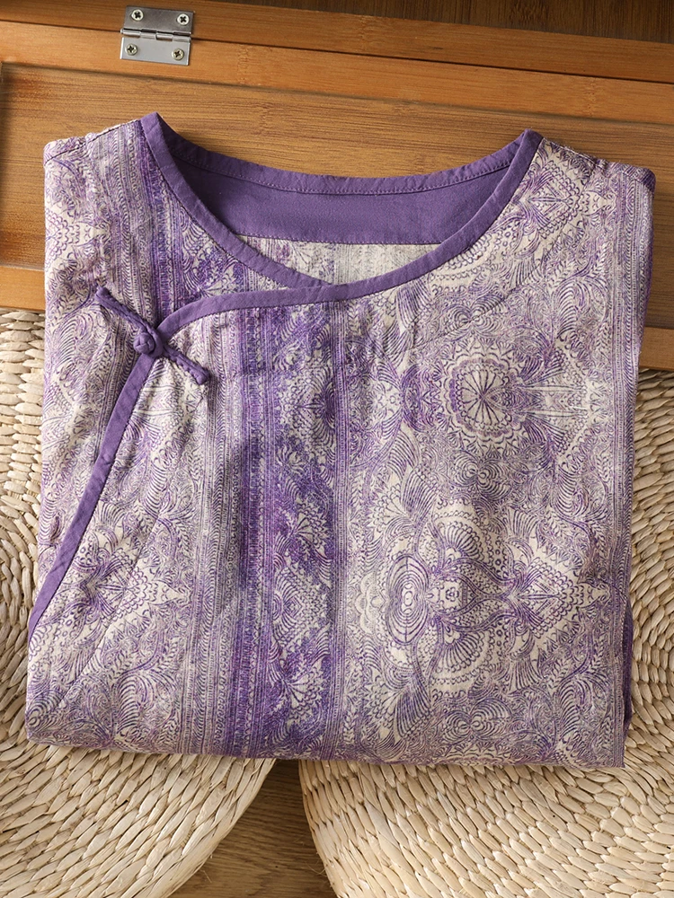 Yeni Çin Tarzı Bol Pamuklu Ket - Summer Clothing Linen incelemesi ve fiyatı