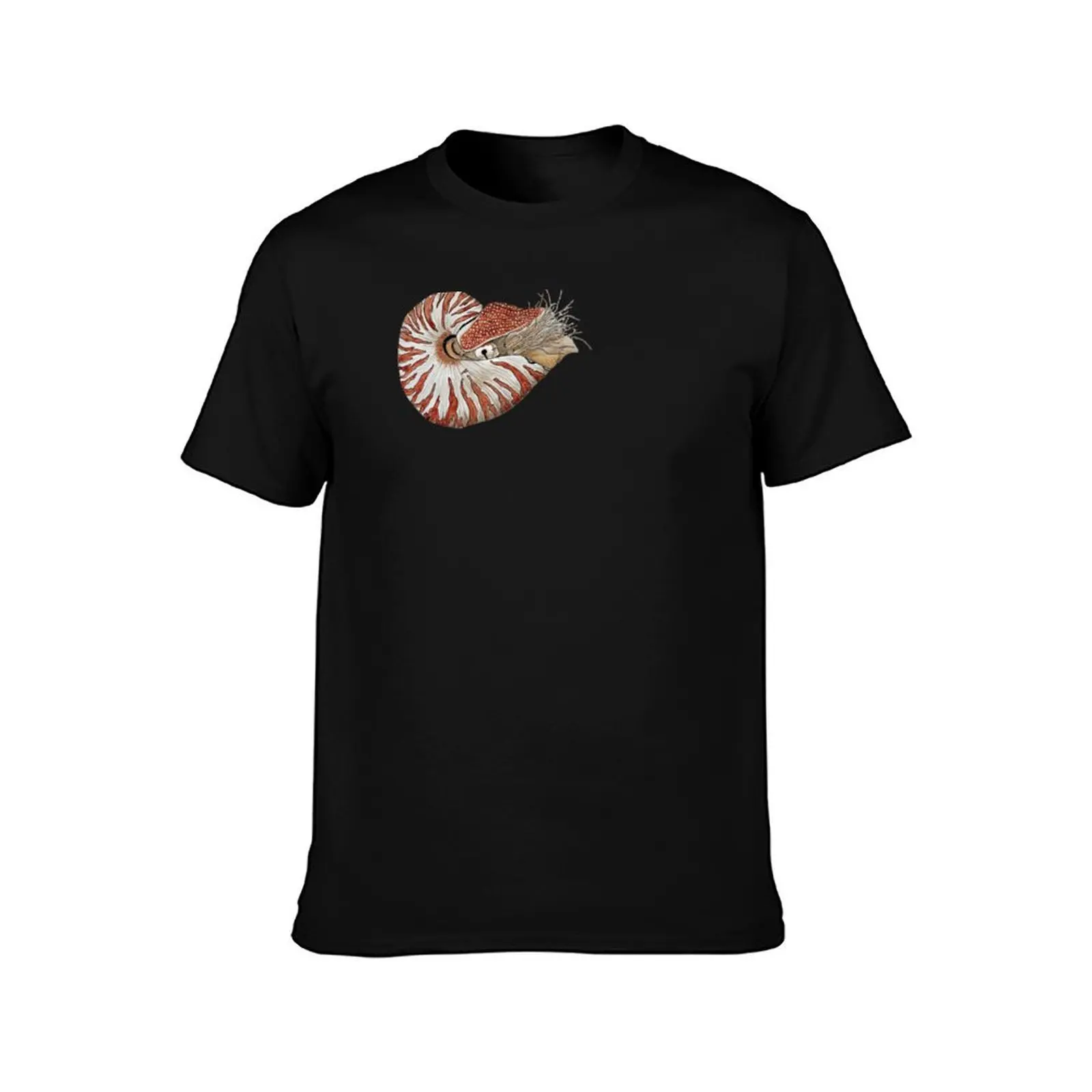 Watercolor Chambered Nautilus T-Shirt Comfortable Daily Wear Tee T-Shirt