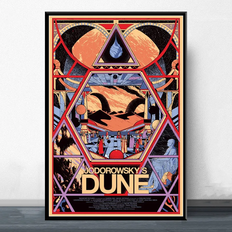 Jodorowsky's Dune Classci Sci-Fi Movie Art Canvas Poster Home Decor