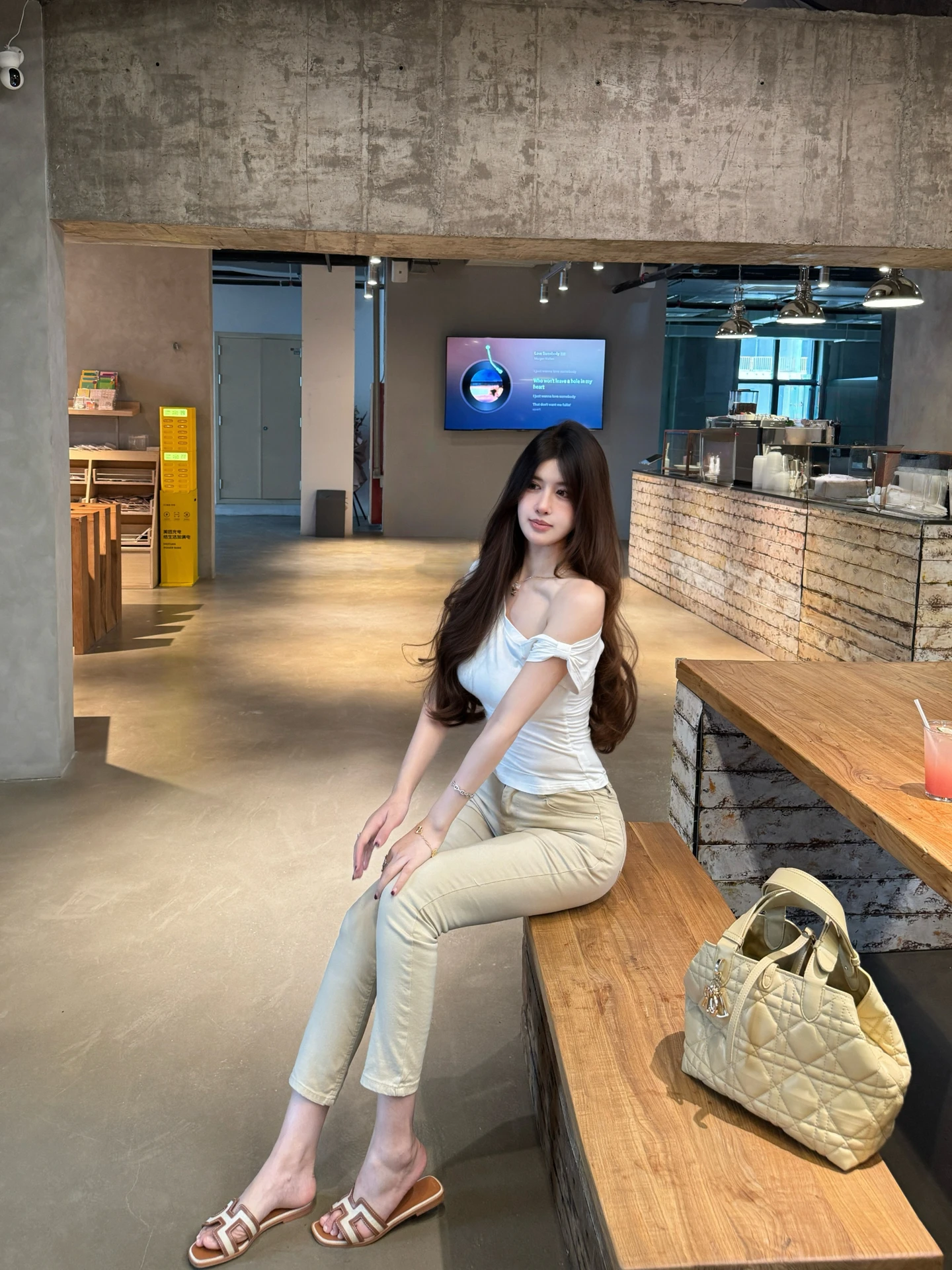 Khaki mid High Waist Elastic Slimming Retro Hip Enhancing Nine Point Denim Jeans Women's Casual High Waist Straight Leg Jeans