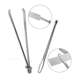 2/1pcs Stainless Steel Garment Clips Sewing DIY Tools Elastic Band Tape Punch Cross Stitch Threader Wear Rope Elastic Clamp