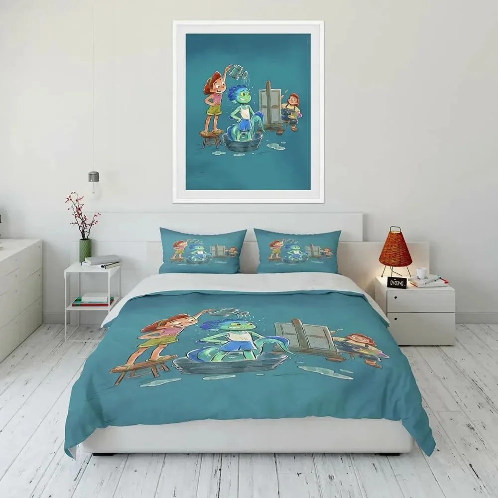 disney boy girls duvet cover gift luca duvet cover pillowcase bedding set kit, furniture room bedroom decoration cartoon large