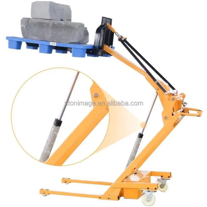 Por   Loading and Unloading Truck with Curved Arm Small Electric-hydraulic Truck Electric Forklift Truck