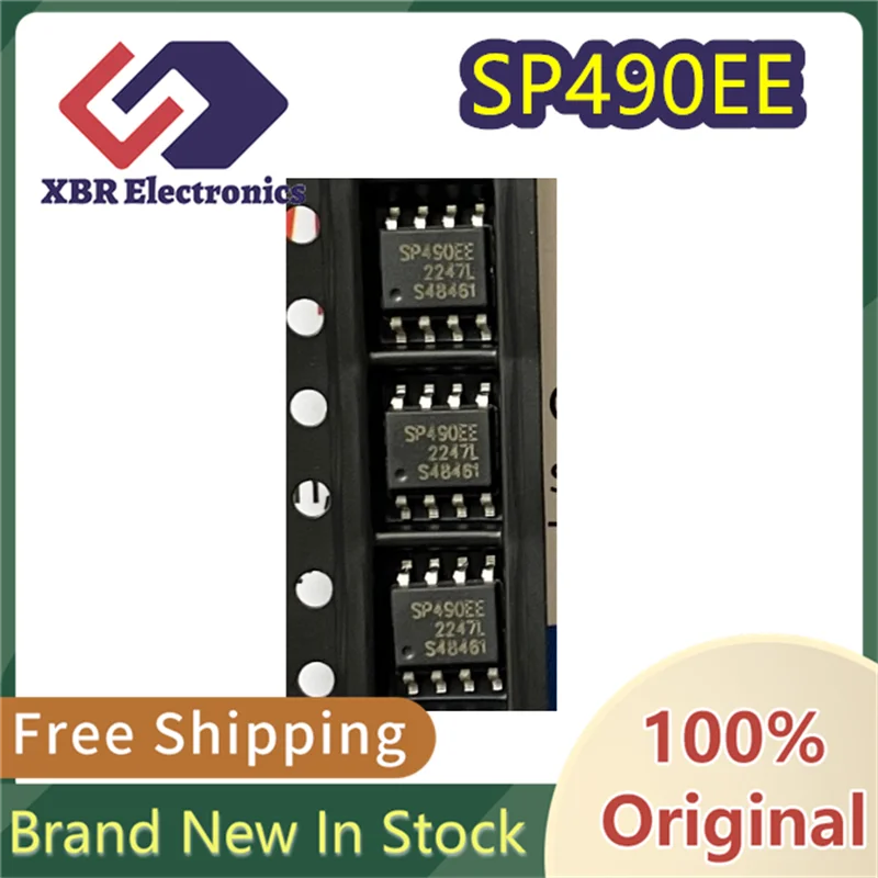 

(10/50 pieces) SP490EEN SP490EE SOIC-8 New original full-duplex RS-485 transceiver chip Spot electronics free shipping