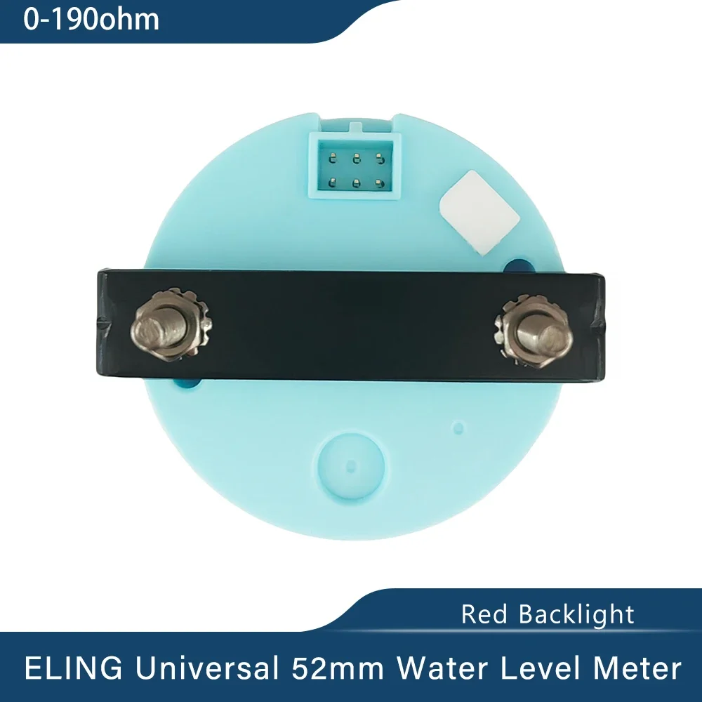 ELING Newest 52mm Water Level Gauge Meter 0-190ohm 240-33ohm Signal with Red Backlight for Car Boat Motorcycle Universal 9-32V