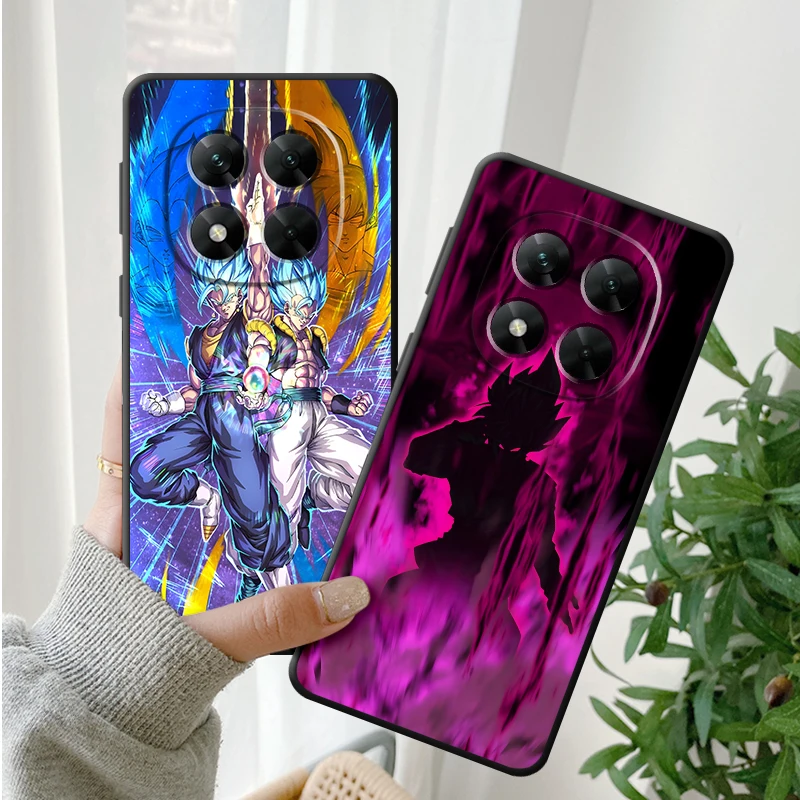 Casing Penutup Ponsel Lembut Hitam Dragon Ball Aura Vegeta untuk Xiaomi Redmi Note 9S 12S 10S 9 10 11 12 Pro 7 8 11S 13 14 Pro Plus
