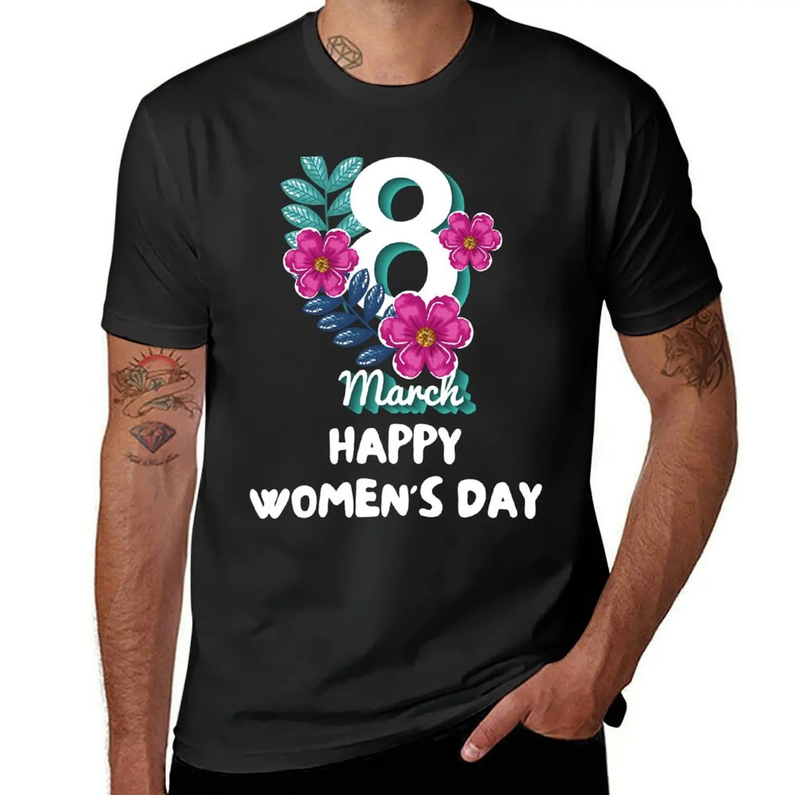 

break the bias international womens day 8 MARCH T-Shirt customs customs design your own new edition funnys Short sleeve tee men