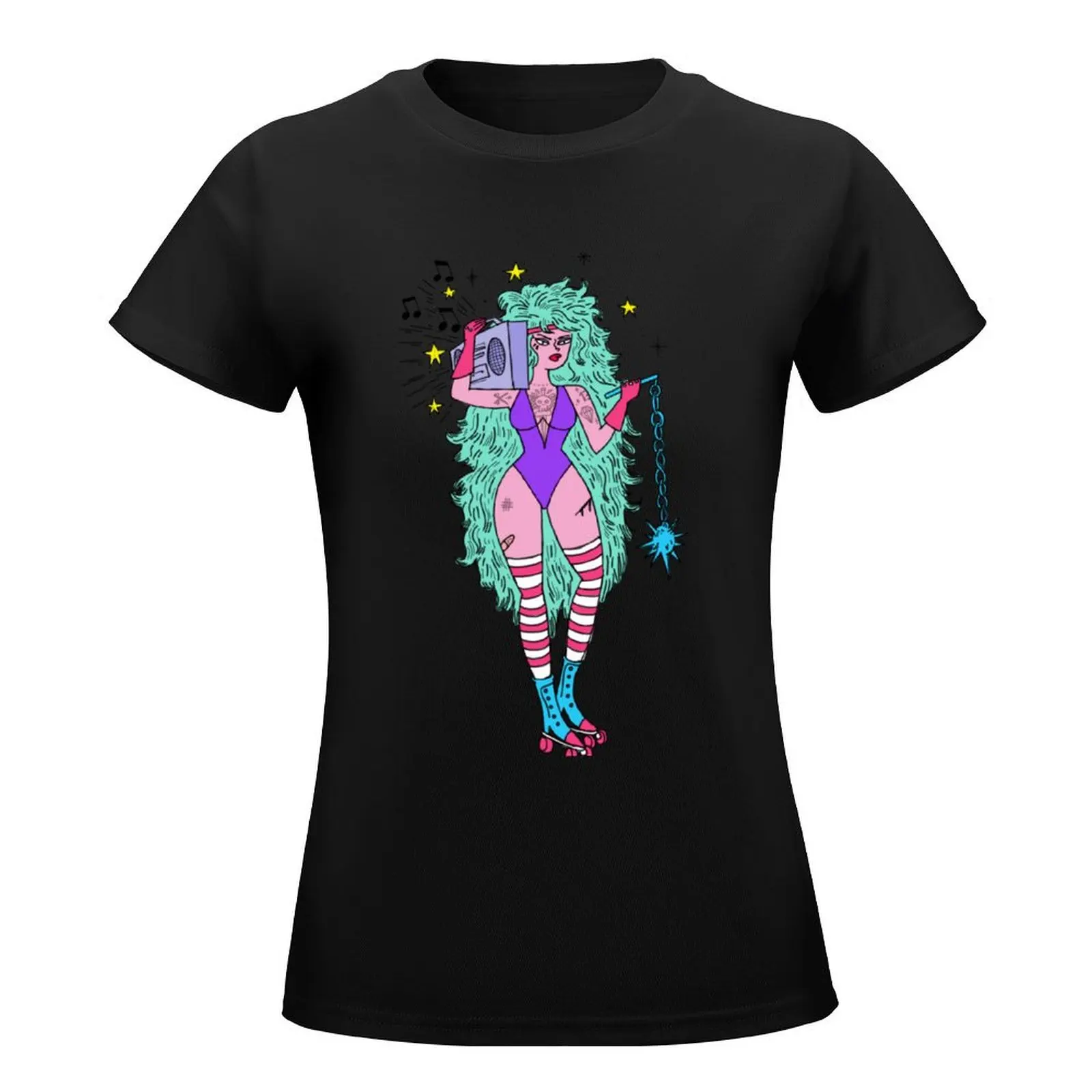 Roller Queen T-Shirt graphics funny Aesthetic clothing Female clothing clothes for Women