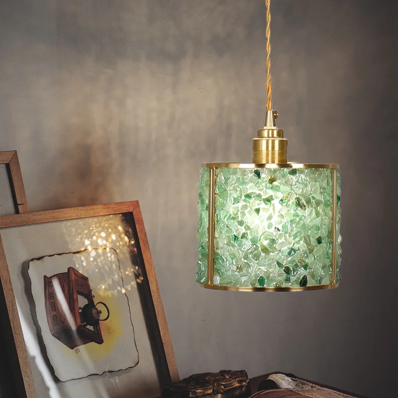 Bedside retro small chandelier bedroom light luxury medieval bar counter restaurant entrance chandelier