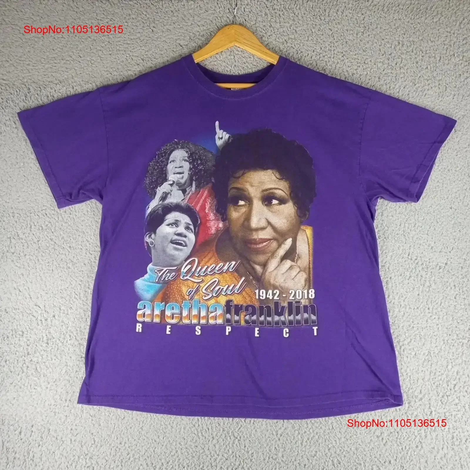 

Мужская футболка Aretha Franklin, размер XL, фиолетовая, двусторонняя, винтажная, с вымытым, слегка топом для повседневной носки с графикой