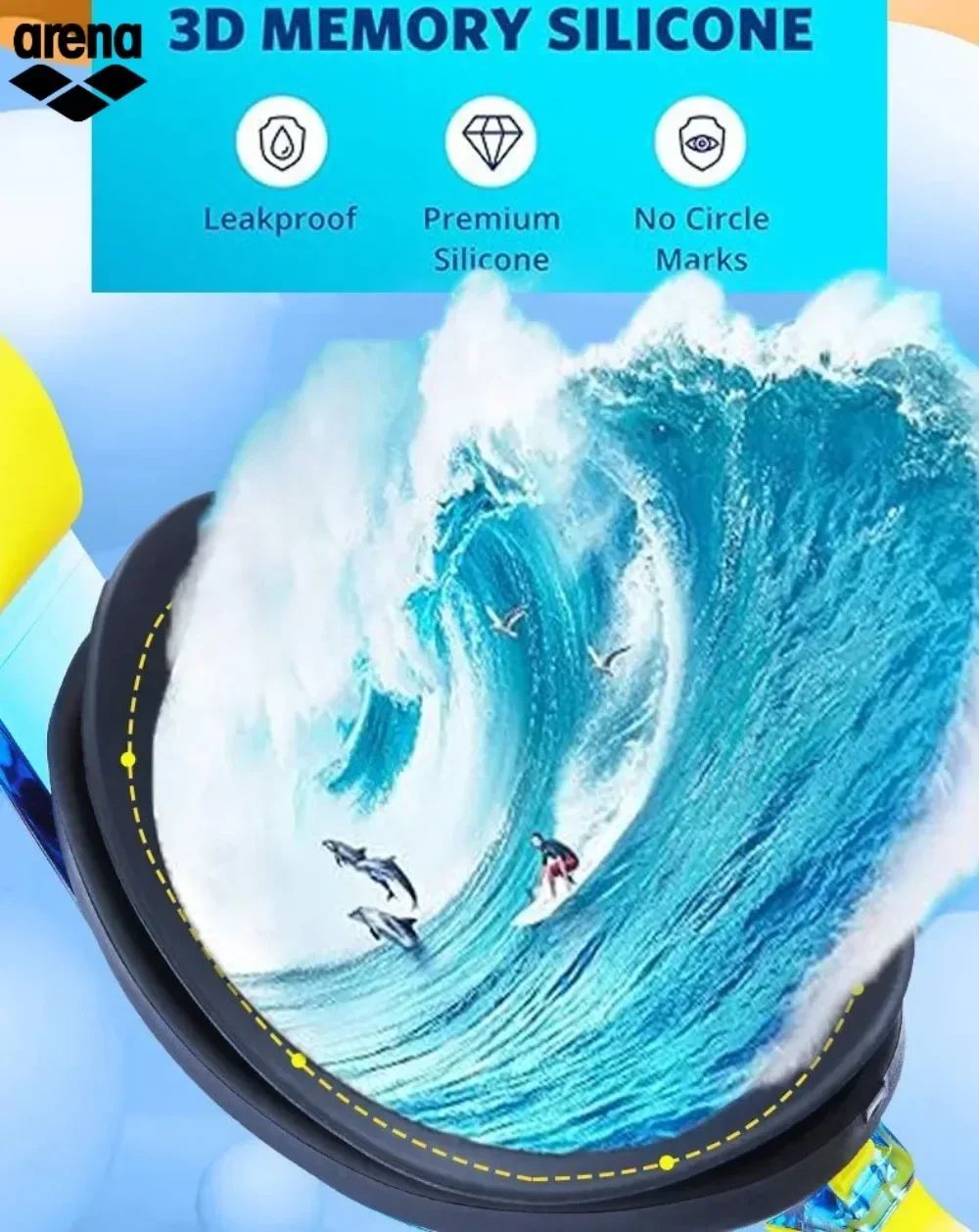 Очки для плавания Arena, водонепроницаемые противотуманные HD мужские профессиональные очки для плавания, снаряжение для дайвинга, женский набор шапочек для плавания