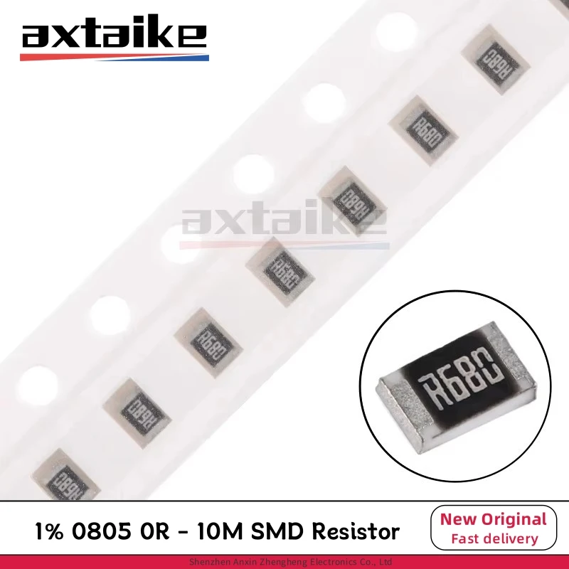 

100 шт. 1% 0R - 10M SMD резистор 1/8 Вт 1 10 22 47 68 75 82 0805 100 120 150 220 330 470 Ом K Ω 1K 2K 510 K 10K 100K 1M