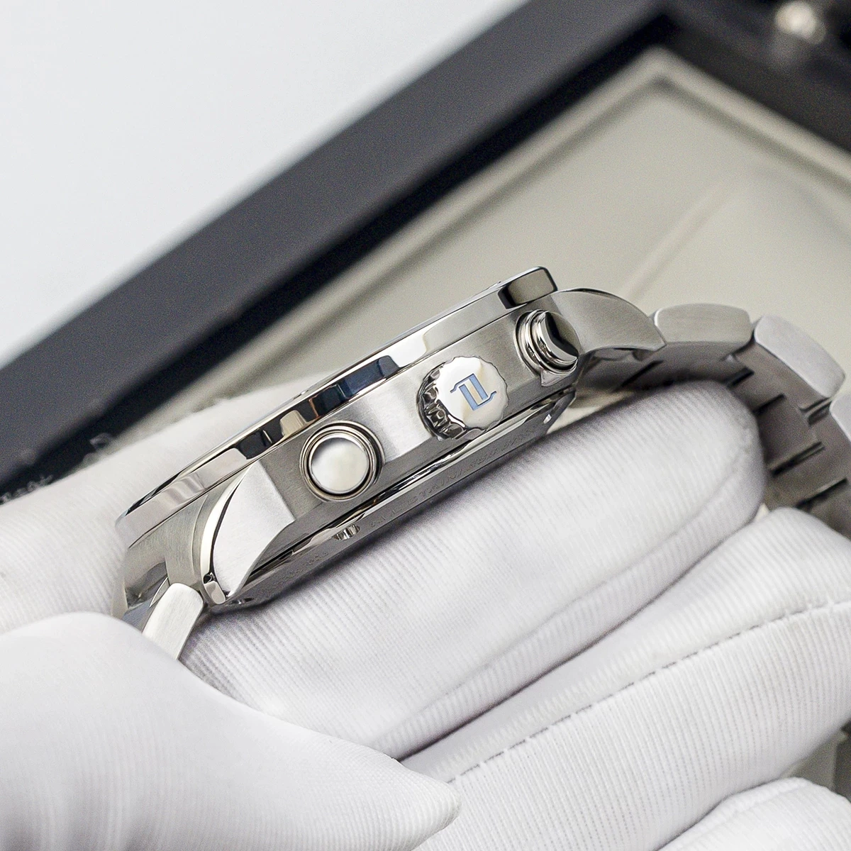 OBLVLO Men Automatic Watch 42mm Vintage Mechanical WristwatchWaterproof Sapphire Luminous Multi-Dial Month Week Date