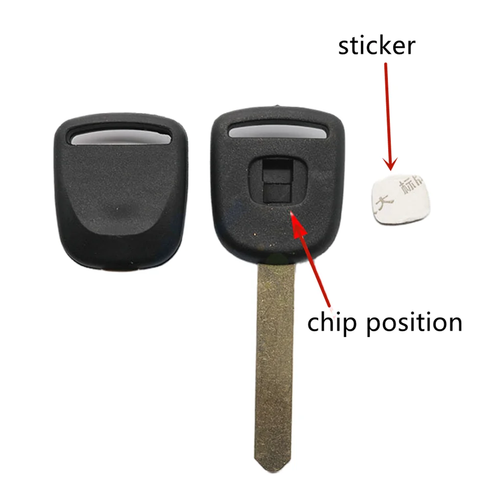 10pcs/lot for Honda Civic City Spoiler Crv Transponder Car Key Shell HON66 Uncut Blank Key Blade