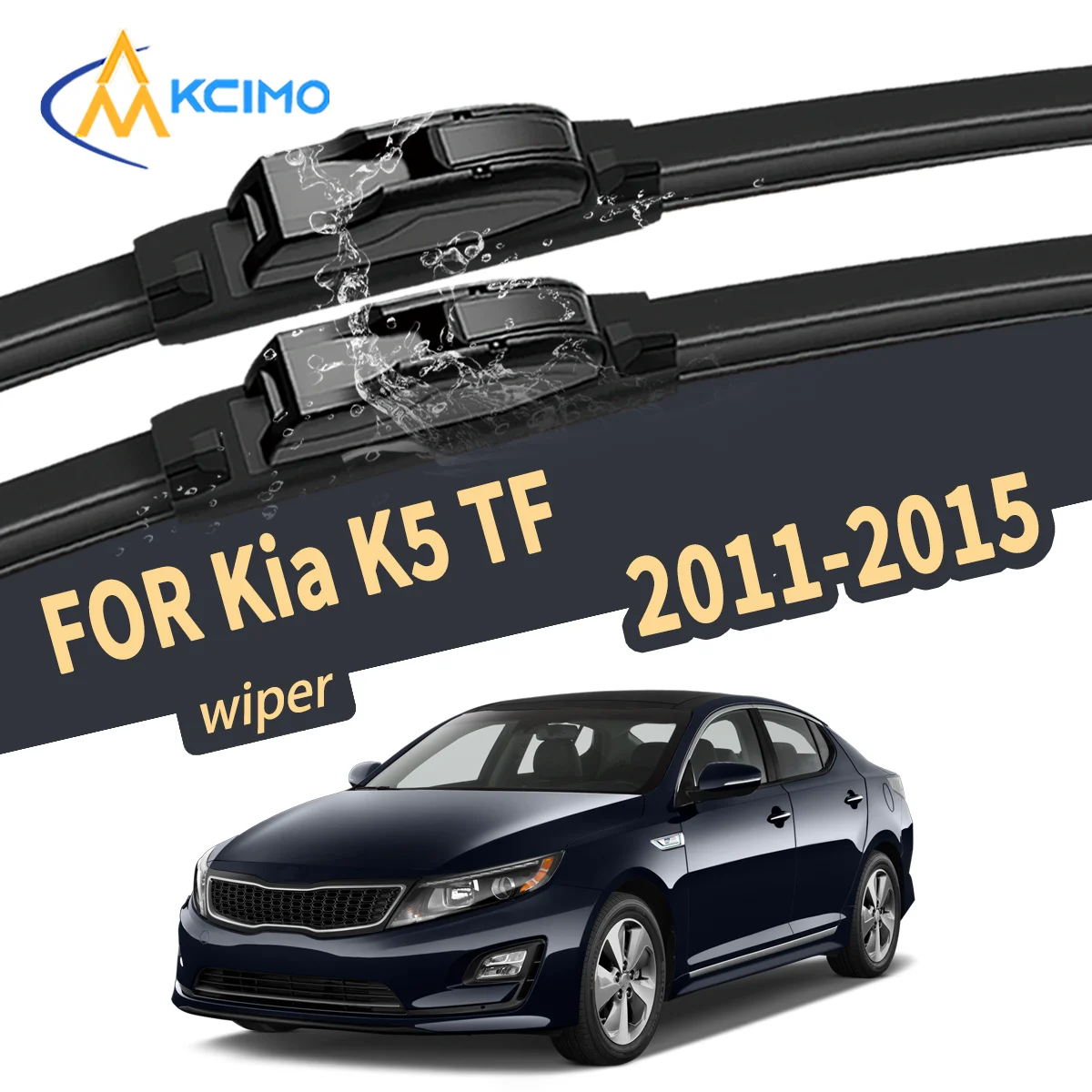 

New Silent Wiper Blades for Kia K5 TF 2011-2015 High Quality Natural Rubber Replacement