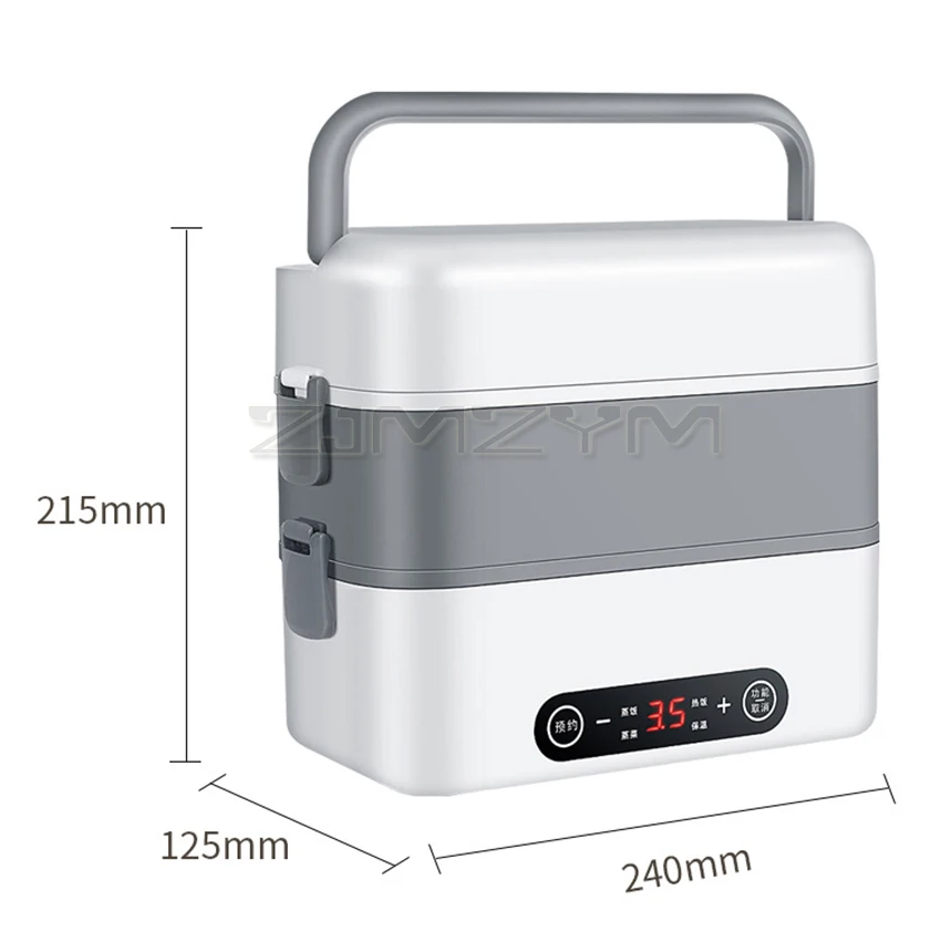 Electric Lunch Box with 2/4 Inner Pot 24H Smart Appointment Portable Multicooker Hot Pot Heating Lunch Box Food Warmer Container