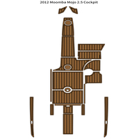 2012 Moomba Mojo 2.5 Cockpit Pad Boat EVA Foam Faux Teak Deck Floor Mat SeaDek Gatorstep Style Self Adhesive kd9n65d5