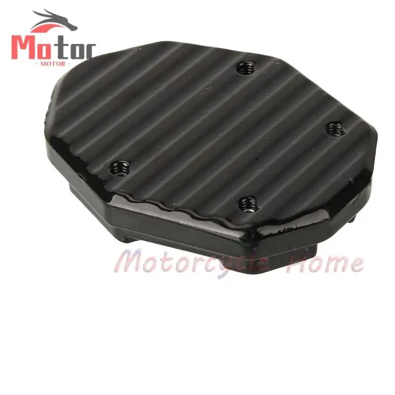 Aluminum Alloy Motorcycle Bike Kickstand Extender Foot Side Stand Extension Foot Pad Support Plate Motorbike Accessory