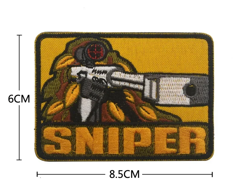 Around Zelda Hook and Loop Hailar Royal Peak Patch SNIPER con ricamo in argento Fascia da braccio per respiro nella natura selvaggia RICEVI SOME