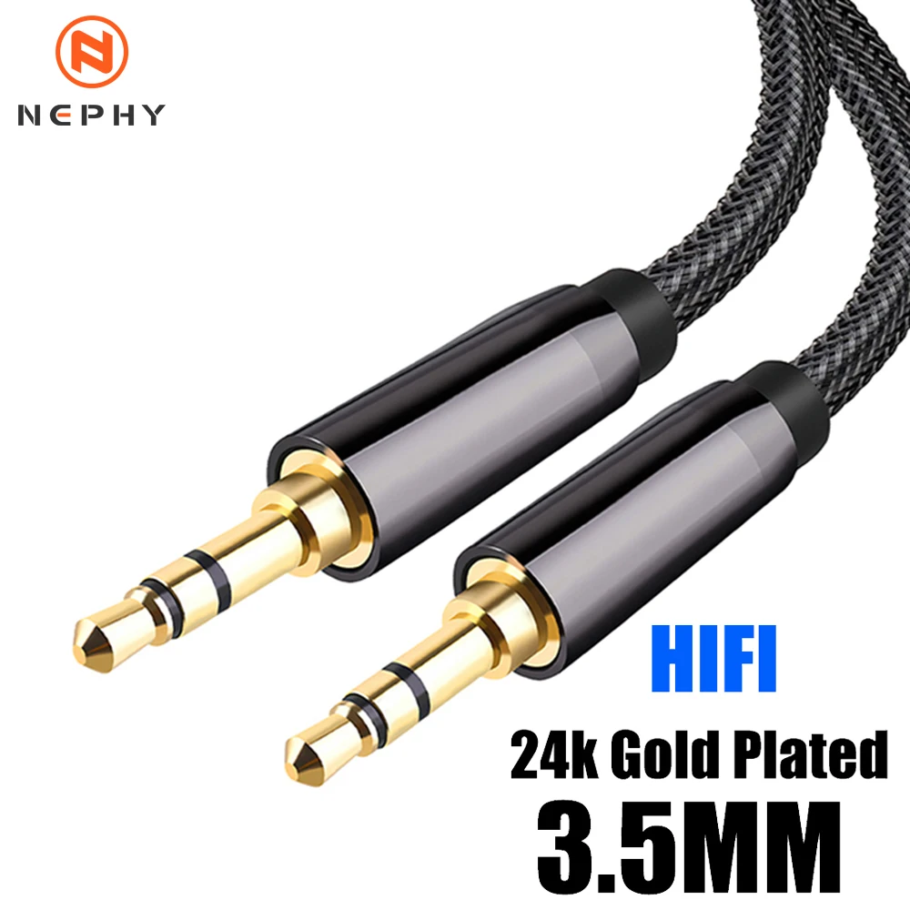 High quality 3.5mm To 3.5 mm TRS Jack Aux Cable For Car Headphone HIFI Stereo Sound Audio Adapter Connector 1m 2m 3m 5m 10m Long