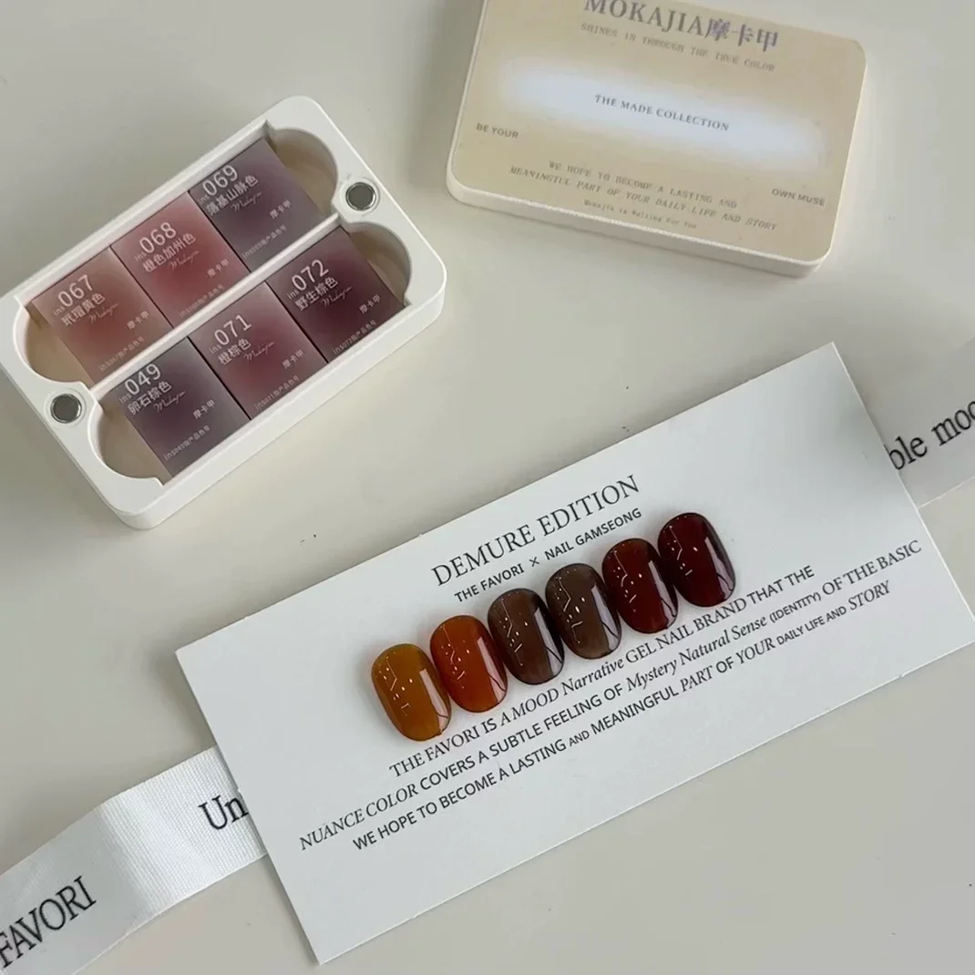 1pc Jelly Color Solid Glass Patting Gel Amber Glue Brown Red Japanese Style Gel Semi Transparent Jelly Nail Polish UV&LED INS