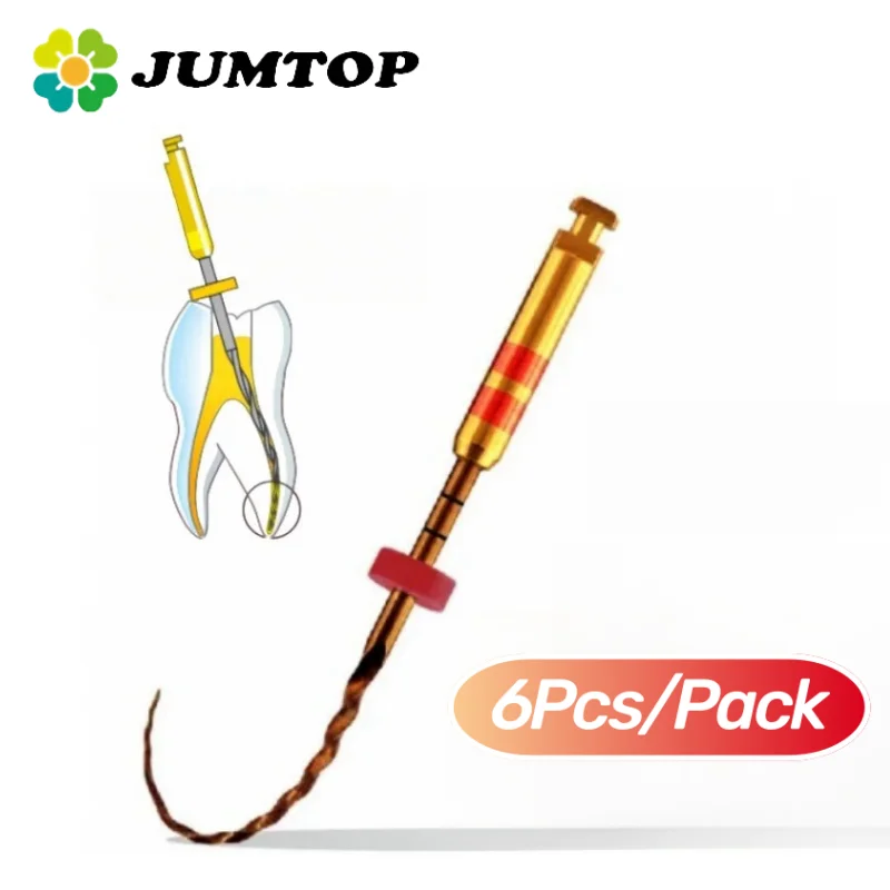 6Pcs/Pack SOCO SC-PRO Dental Nickel Titanium Root Canal Files Endodontic Rotary Files 21mm 25mm 31mm Dentist Tools