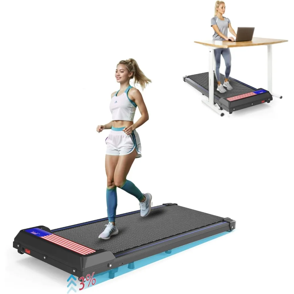 2025 NEW 3 in 1 Treadmill, Portable Under Desk Walking Pad with Incline for Home/Office, Remote Control, LED Display