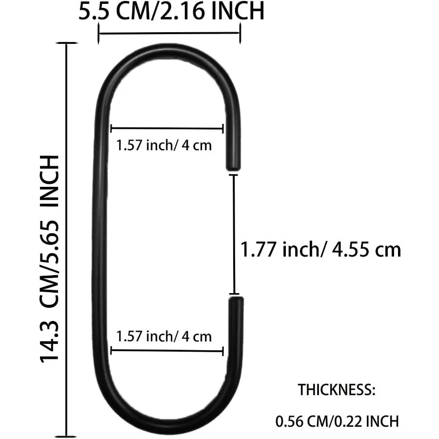 سبائك الألومنيوم C شكل السنانير 6 قطعة السنانير الثقيلة Multifutiol الأسود خزانة الملحقات لتعليق الملابس المناشف حقيبة الأحذية Sc