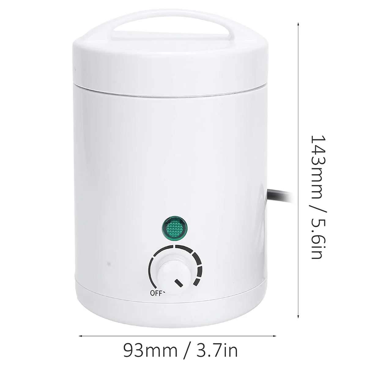 ABXHA Mini Hair Removal Wax Heater, Unisex Paraffin Wax Heater, Facial Hand Hair Removal Wax Pot Heater US Plug