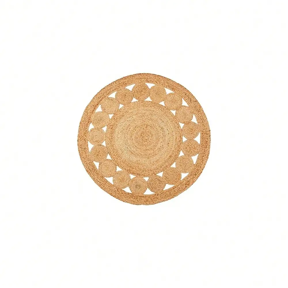 

Круглые двусторонние ковры в стиле фермерского дома для гостиной, спальни, столовой, кухни - натуральные декоративные