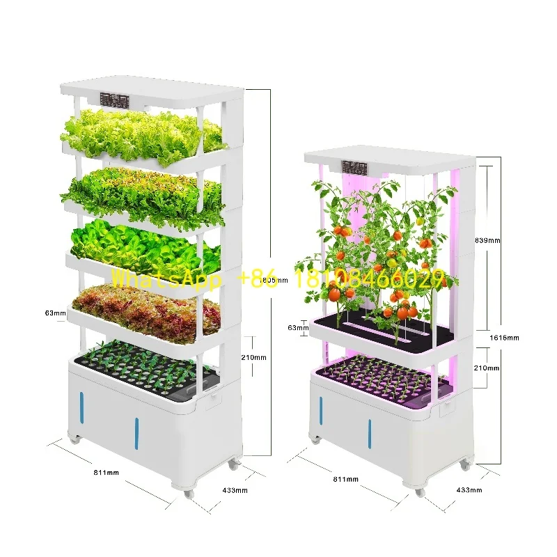 

Vegetable Grow Rack System Indoor Plant Growing Systems2025 Newest Home Use Multi-layers Detachable Smart Vertical Hydroponics