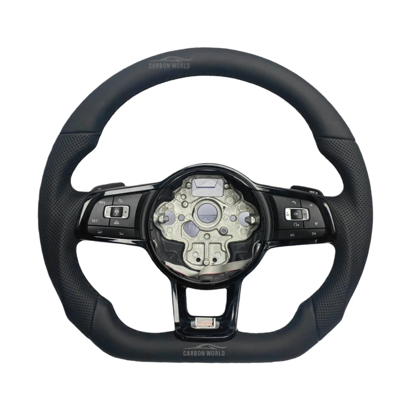 Steering Wheel for Volkswagen Golf 7 7.5 GTI GTD GOLF 6 R RS Gti MK7 MK6 MK5 MK4 VW Polo 6 5 2010-2020 Car Sports Steering Wheel