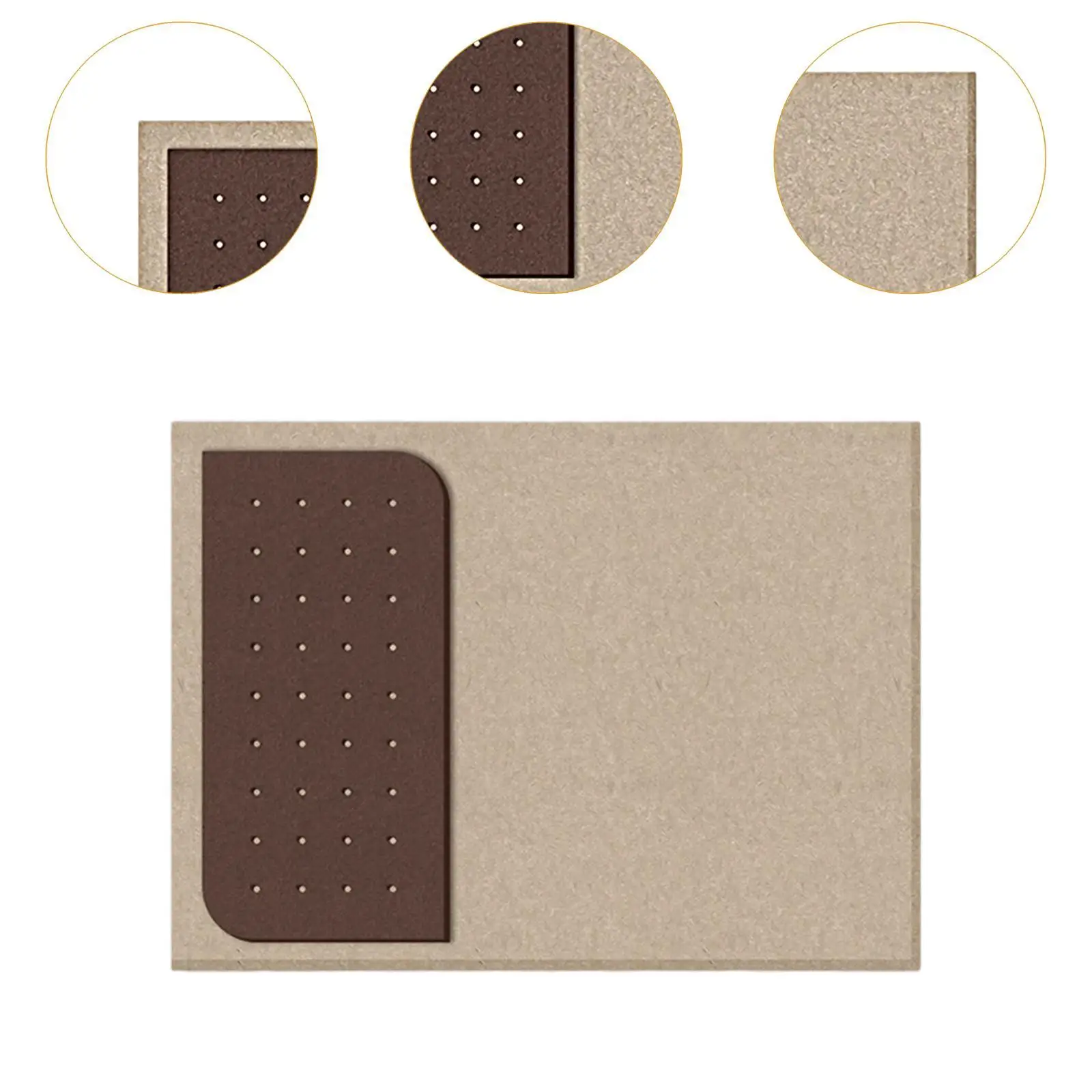Cork Bulletin Board Message with Push Hanging Tack Tackboard Bulletin Board Corkboard for Memo Notes DIY Home Office