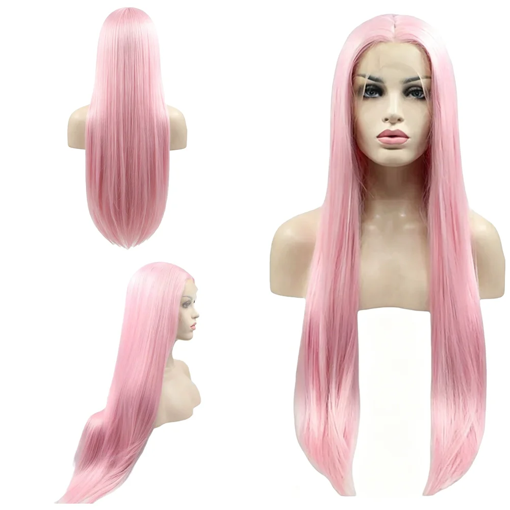13×4-lace-front-wig-long-straight-pastel-pink-synthetic-wig-glueless-heat-resistant-for-african-women-daily-wear-party-cosplay