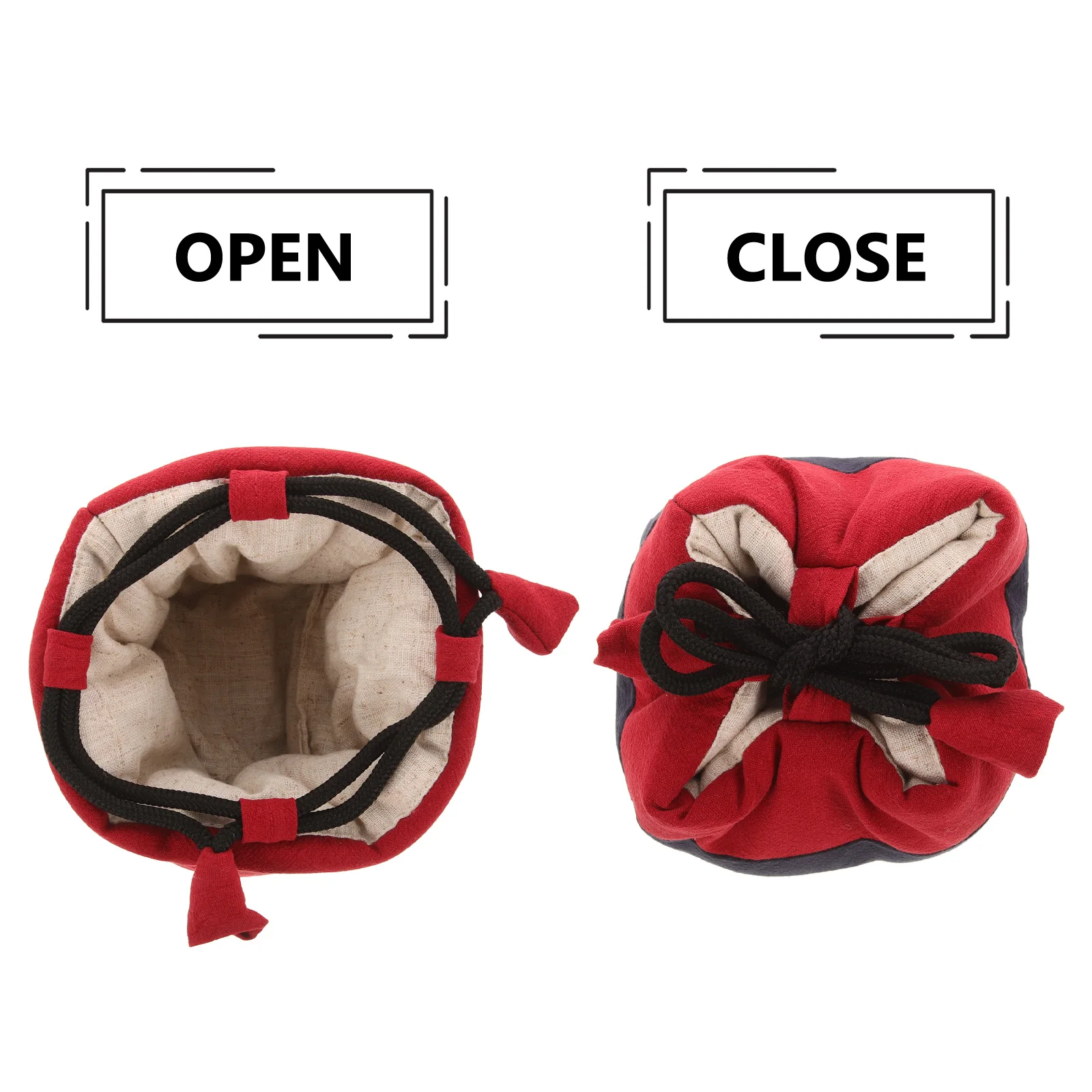 

Tea Set Storage Bag Wear-Resistant Lightweight Portable Travel Tea Set Pouch Multi-Function Teacup Container Convenient Teaware