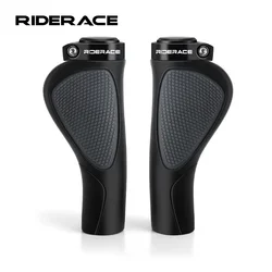 Mountain Bike Handlebar Cover Grips Comfortable Ergonomic Soft Rubber Anti-slip Lock on Handle Cycling Bicycle MTB Grip Bar End