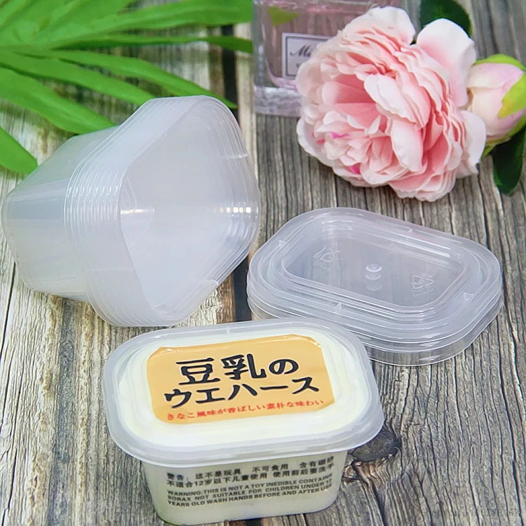 20pcs 80ML/100ML Mousse Cookie Cake Boxes Transparent Plastic Baking Packaging With Lid Party Favors Packaging Box