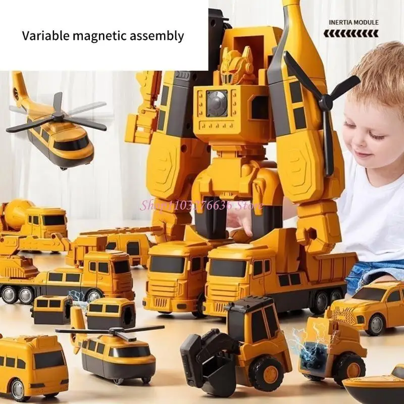 

R6FD Прекрасный автомобиль-трансформер Реалистичная образовательная игрушка-автомобиль для малышей